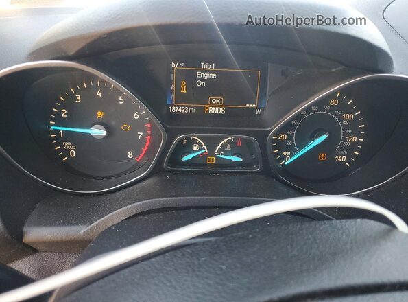 1FMCU0F70HUB98858 2017 FORD ESCAPE Black ხელსაწყოთა პანელის ხედი
