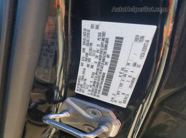 1FMCU0F70HUB98858 2017 FORD ESCAPE Black VIN კოდის სტიკერის ხედი