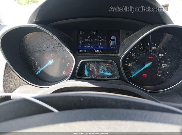 1FMCU0F70HUD81421 2017 FORD ESCAPE Silver Rear seats view
