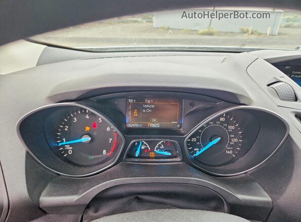 1FMCU0F70JUB04760 2018 FORD ESCAPE Silver ხელსაწყოთა პანელის ხედი
