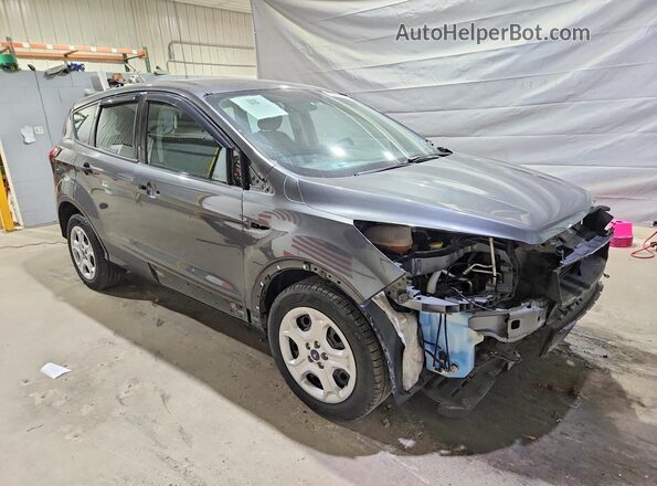 1FMCU0F70KUB18045 2019 FORD ESCAPE Gray Przód prawy