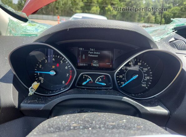 1FMCU0F70KUB94719 2019 FORD ESCAPE Orange Widok zestawu wskaźników