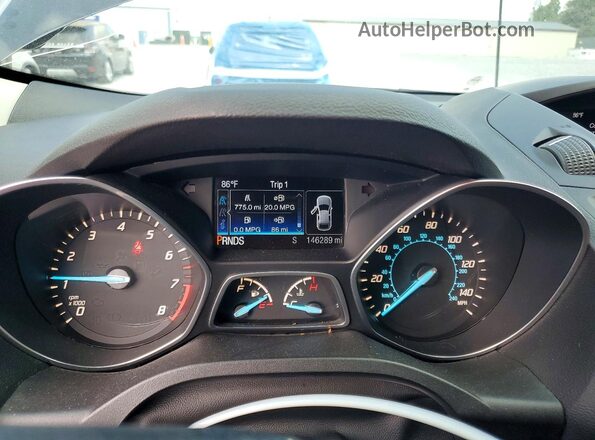 1FMCU0F71GUC50478 2016 FORD ESCAPE Black Instrument cluster view
