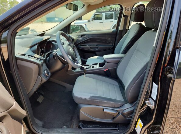 1FMCU0F71HUD15329 2017 FORD ESCAPE Black Front interior view