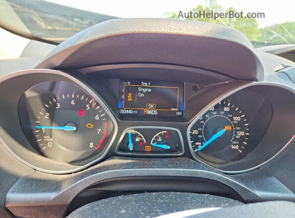 1FMCU0F71HUD15329 2017 FORD ESCAPE Black Instrument cluster view