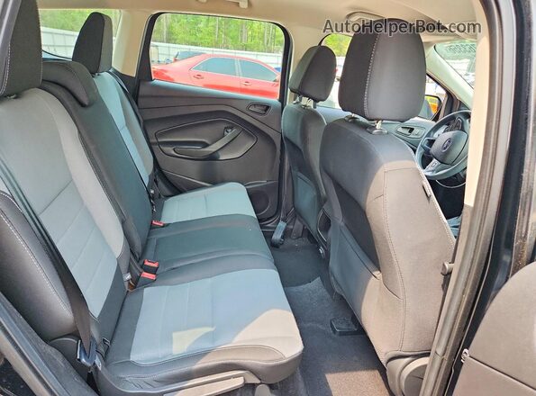 1FMCU0F71HUD15329 2017 FORD ESCAPE Black Rear seats view