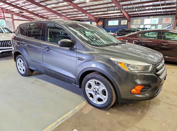 1FMCU0F71HUD35046 2017 FORD ESCAPE Gray Передня права чверть