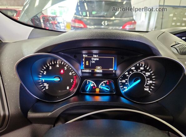 1FMCU0F71HUD35046 2017 FORD ESCAPE Gray Вид щитка приладів