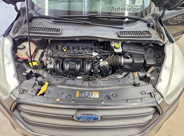 1FMCU0F71HUD35046 2017 FORD ESCAPE Gray Вид підкапотного простору
