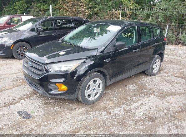 1FMCU0F71JUB86305 2018 FORD ESCAPE Black Առջևի ձախ երեք քառորդ տեսարան