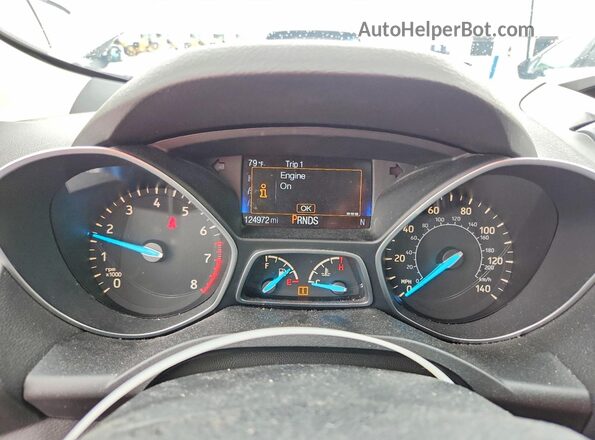 1FMCU0F72HUB87635 2017 FORD ESCAPE White Vista del cuadro de instrumentos