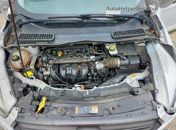 1FMCU0F72HUB87635 2017 FORD ESCAPE White Vista del compartimento del motor