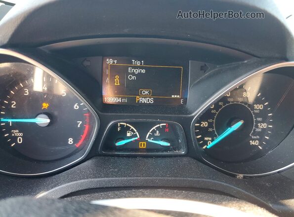 1FMCU0F72HUE36435 2017 FORD ESCAPE Silver Widok zestawu wskaźników