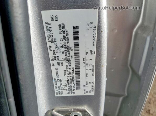 1FMCU0F72HUE36435 2017 FORD ESCAPE Silver Widok naklejki z numerem VIN