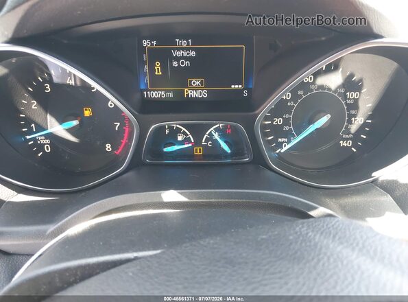 1FMCU0F72JUA10346 2018 FORD ESCAPE Gray Widok tylnych siedzeń
