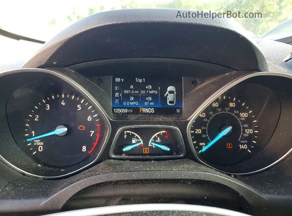 1FMCU0F72JUA49471 2018 FORD ESCAPE Коричневый Вид щитка приборов