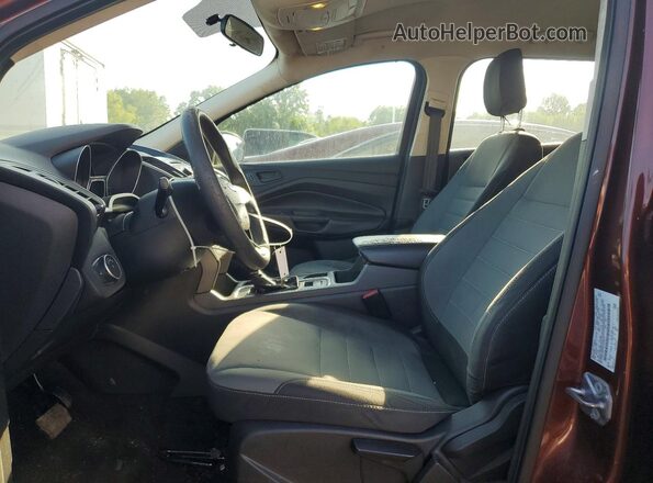 1FMCU0F72JUA49471 2018 FORD ESCAPE Коричневый Вид салона спереди