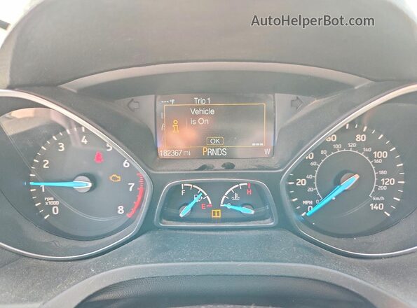 1FMCU0F72JUB13105 2018 FORD ESCAPE White ხელსაწყოთა პანელის ხედი