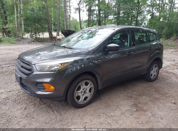 1FMCU0F72JUB27182 2018 FORD ESCAPE Gray Առջևի ձախ երեք քառորդ տեսարան