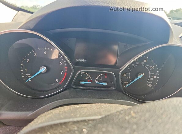 1FMCU0F72JUB35525 2018 FORD ESCAPE Black Vista del cuadro de instrumentos