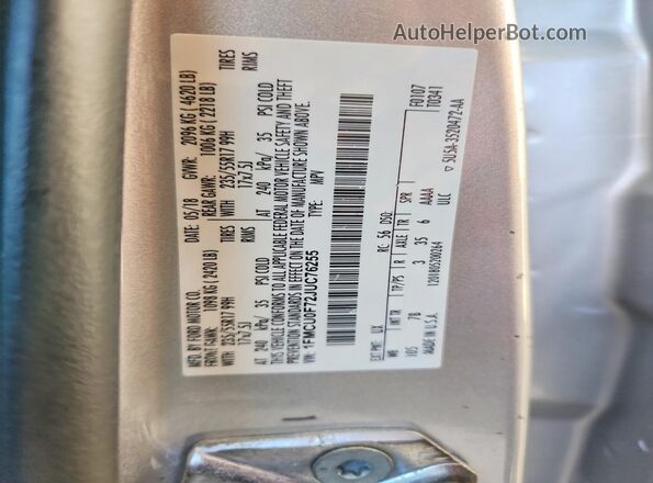 1FMCU0F72JUC76255 2018 FORD ESCAPE Silver Engine compartment view