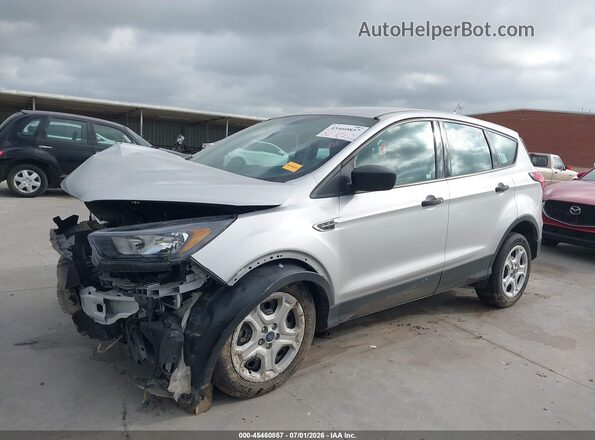 1FMCU0F72KUC25596 2019 FORD ESCAPE Silver წინა მარცხენა ხედი სამი მეოთხედიდან