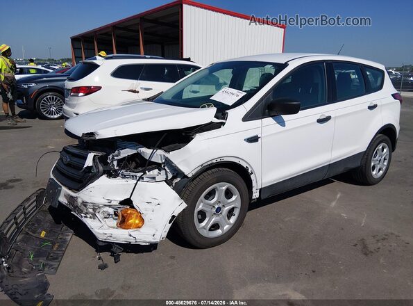1FMCU0F72KUC53172 2019 FORD ESCAPE White Vista tres cuartos delantera izquierda