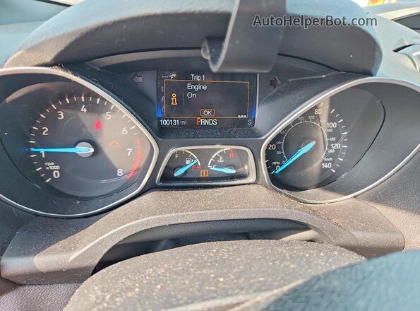 1FMCU0F73HUB49749 2017 FORD ESCAPE Orange Instrument cluster view