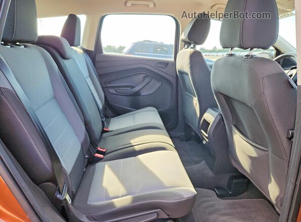 1FMCU0F73HUB49749 2017 FORD ESCAPE Orange Rear seats view