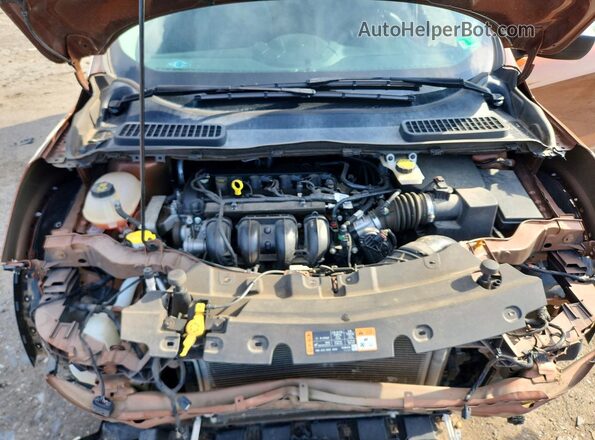 1FMCU0F73HUB49749 2017 FORD ESCAPE Orange Rear interior view