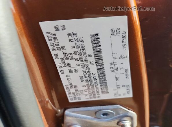 1FMCU0F73HUB49749 2017 FORD ESCAPE Orange Engine compartment view