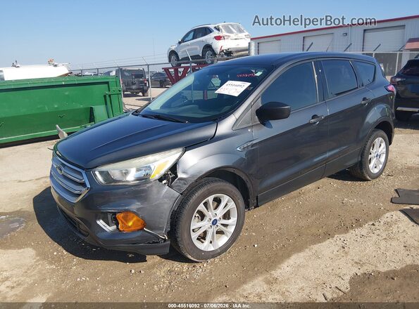 1FMCU0F73HUC10758 2017 FORD ESCAPE Gray წინა მარცხენა ხედი სამი მეოთხედიდან