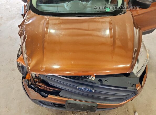 1FMCU0F73HUC19847 2017 FORD ESCAPE Orange Engine compartment view