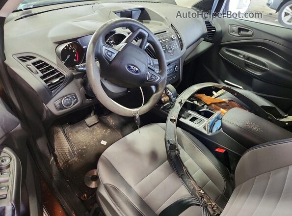 1FMCU0F73HUC19847 2017 FORD ESCAPE Orange Dashboard view