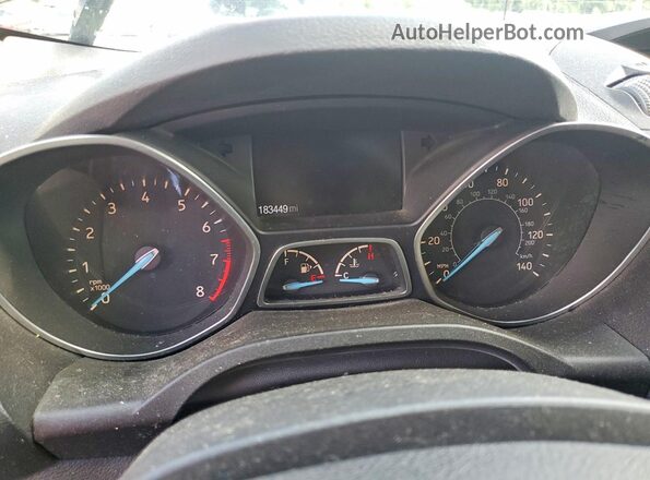 1FMCU0F73HUD07779 2017 FORD ESCAPE Gray Vista del cuadro de instrumentos