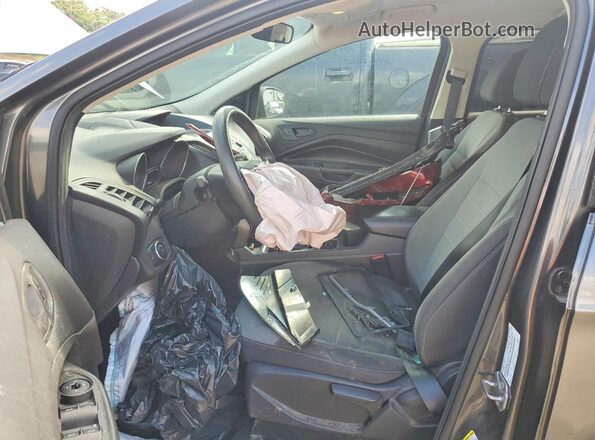 1FMCU0F73HUD07779 2017 FORD ESCAPE Gray Vista interior delantera
