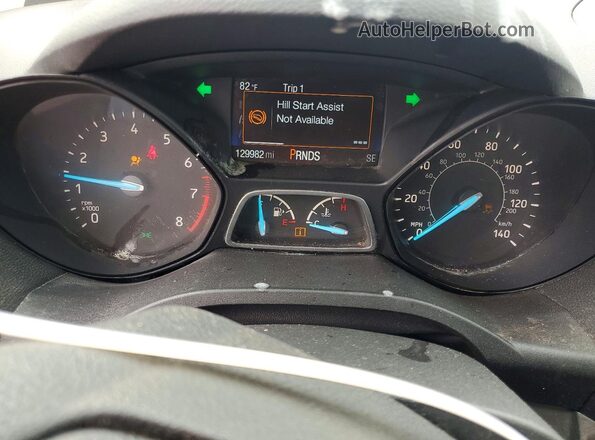 1FMCU0F73JUC75289 2018 FORD ESCAPE Blue Vista del cuadro de instrumentos