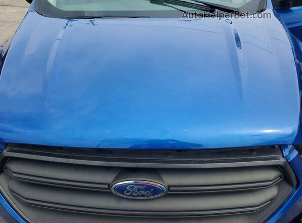 1FMCU0F73JUC75289 2018 FORD ESCAPE Blue Vista del compartimento del motor