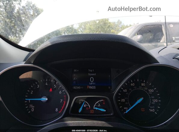 1FMCU0F73KUB23370 2019 FORD ESCAPE White Widok tylnych siedzeń