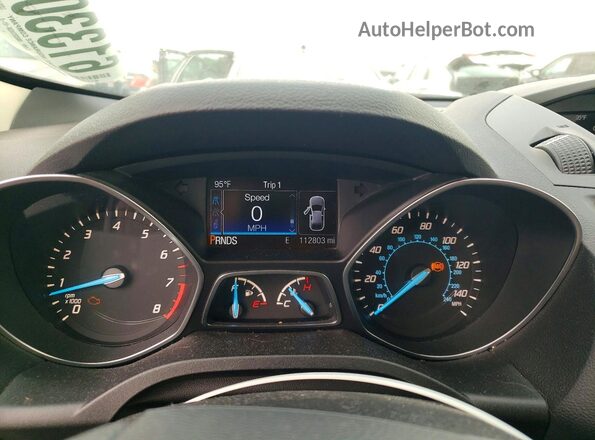 1FMCU0F74GUA65566 2016 FORD ESCAPE Silver ხელსაწყოთა პანელის ხედი