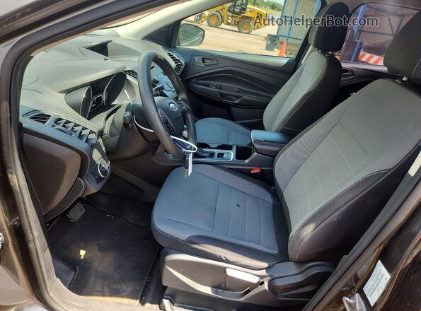 1FMCU0F74HUB59884 2017 FORD ESCAPE Gray წინა სალონის ხედი