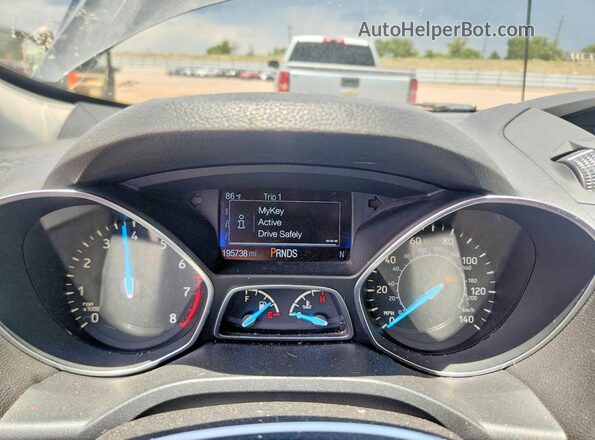 1FMCU0F74HUB59884 2017 FORD ESCAPE Gray ხელსაწყოთა პანელის ხედი
