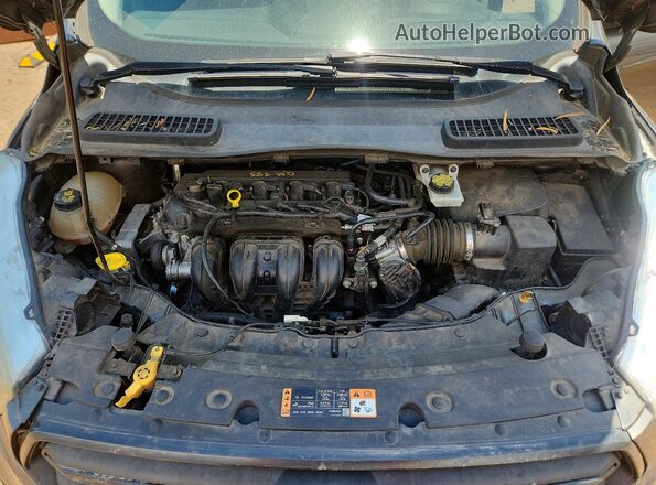 1FMCU0F74HUB59884 2017 FORD ESCAPE Gray უკანა სალონის ხედი