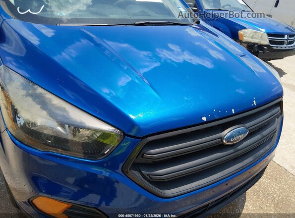 1FMCU0F74JUB24137 2018 FORD ESCAPE Blue Вид спереду