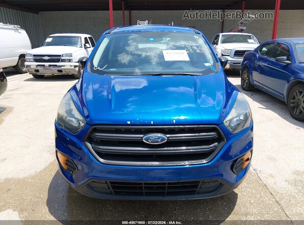 1FMCU0F74JUB24137 2018 FORD ESCAPE Blue Вид щитка приладів