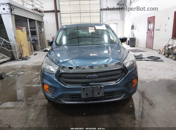 1FMCU0F74JUB25448 2018 FORD ESCAPE Blue Вид щитка приладів