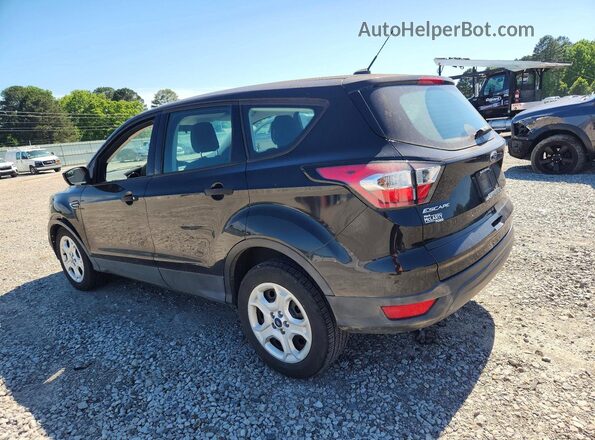 1FMCU0F74JUD54843 2018 FORD ESCAPE Black Trasero izquierdo