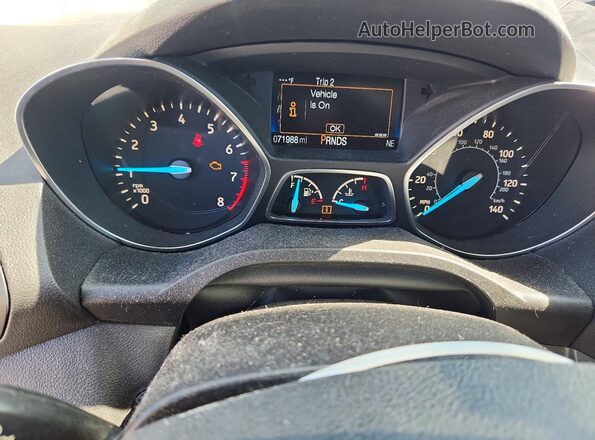 1FMCU0F74JUD54843 2018 FORD ESCAPE Black Vista del cuadro de instrumentos
