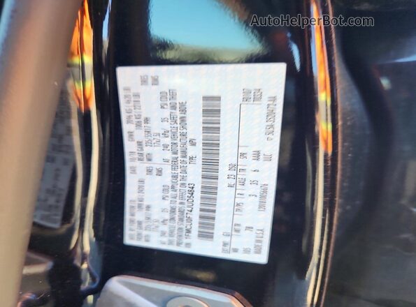 1FMCU0F74JUD54843 2018 FORD ESCAPE Black Vista del compartimento del motor