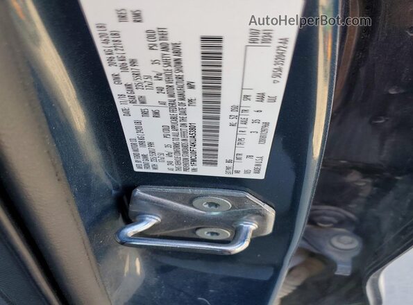 1FMCU0F74KUA53801 2019 FORD ESCAPE Blue Widok naklejki z numerem VIN